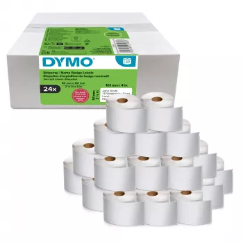 Συσκευασία ρολών ετικετών Dymo LabelWriter 101 x 54 mm, λευκές χάρτινες ετικέτες, 24 ρολά (220 ετικέτες/ρολό)