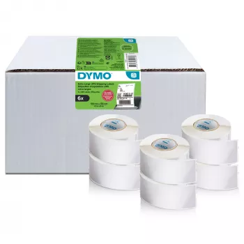 DYMO 2238107 Ετικέτες αποστολής UPS, 102 x 210 mm, 6 ρολά x 140 ετικέτες, μαύρο σε λευκό