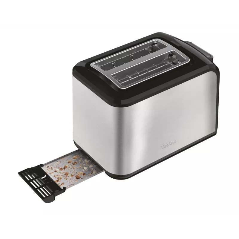 Tefal Express TT410D τοστιέρα 7 2 φέτες 850 W μαύρο, ανοξείδωτο ατσάλι