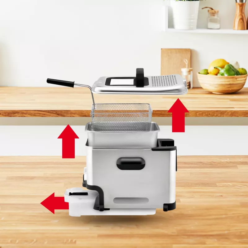 Tefal FR8041 φριτέζα μονή 3,5 L επιτραπέζια 2300 W φριτέζα ασημί