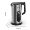 Tefal Selection KI871DE0 βραστήρας 1,7 l 1500 W μαύρο, ανοξείδωτο ατσάλι