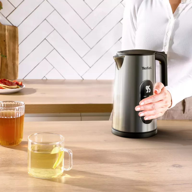Tefal Selection KI871DE0 βραστήρας 1,7 l 1500 W μαύρο, ανοξείδωτο ατσάλι