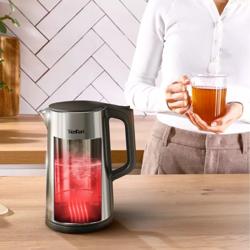 Tefal Selection KI871DE0 βραστήρας 1,7 l 1500 W μαύρο, ανοξείδωτο ατσάλι