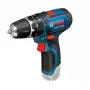 Bosch GSB 12V-15 Professional 1300 RPM μαύρο, μπλε