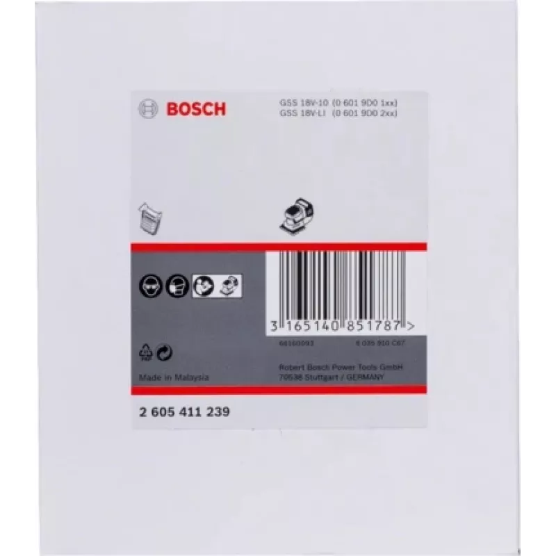 Bosch 2 605 411 239 παρελκόμενο λείανσης 1 τεμ. φίλτρο