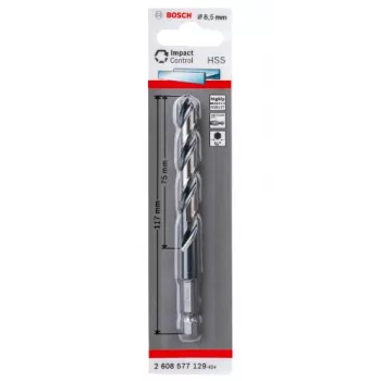 Στριφτό τρυπάνι Bosch HSS εξαγωνικό στέλεχος 8.5 mm