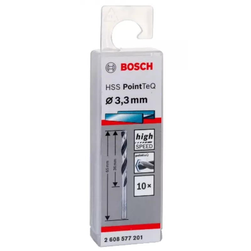 Στριφτό τρυπάνι Bosch HSS PointTeQ 3,3 mm