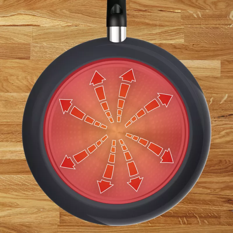 Tefal Change μαύρο C4760225 τηγάνι γενικής χρήσης στρογγυλό