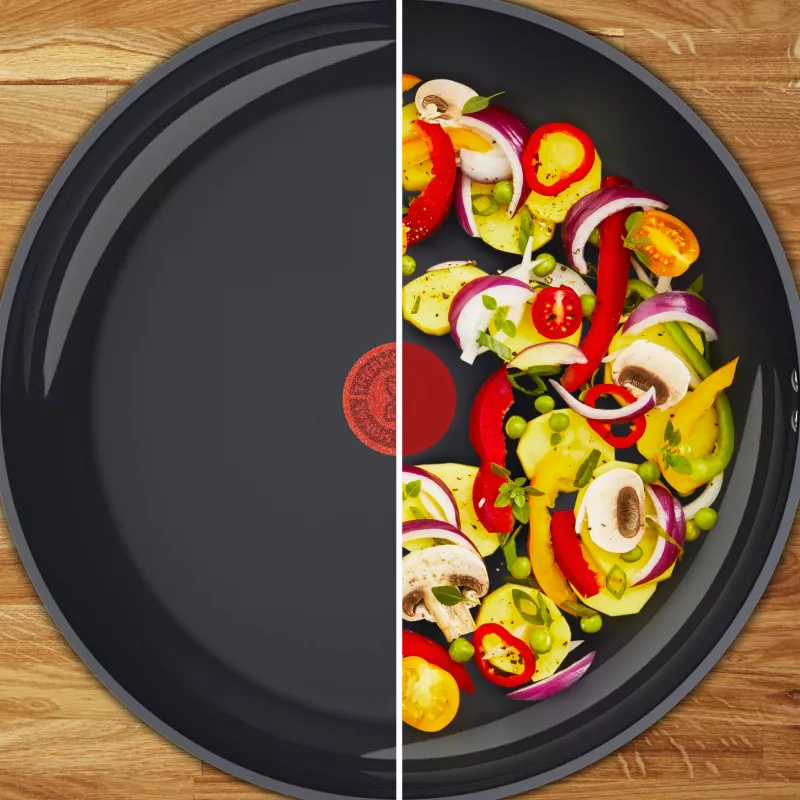 Tefal Change μαύρο C4763225 τηγάνι σοτέ στρογγυλό