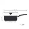 Tefal Change μαύρο C4763225 τηγάνι σοτέ στρογγυλό