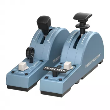 Thrustmaster TCA Quadrant Add-On Airbus Edition, μαύρο, μπλε, προσομοιωτής πτήσης, PC