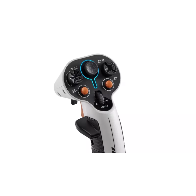 Flightstick Thrustmaster Sol-R 2 HOSAS Space Sim Duo — ενσύρματο USB Type-C, αναλογικό/ψηφιακό, μαύρο/λευκό