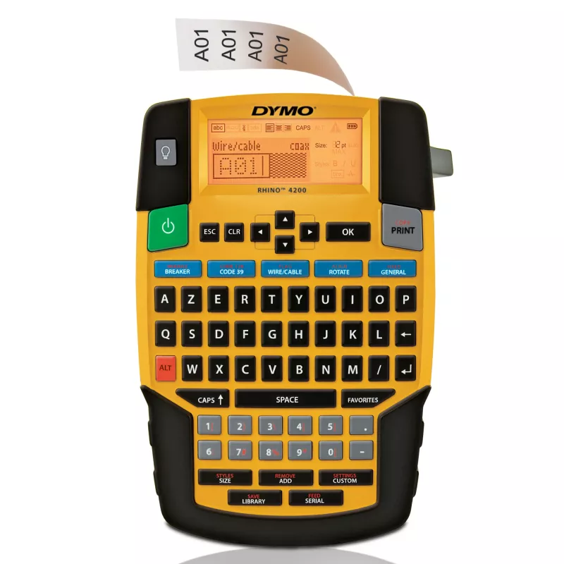 Εκτυπωτής ετικετών DYMO RHINO 4200 Kit, θερμική μεταφορά, AZERTY