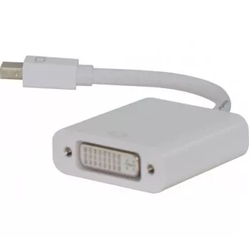 Hypertec 127429-HY Προσαρμογέας καλωδίου βίντεο, 0,09 m, Mini DisplayPort, DVI-D, λευκός