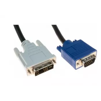 Hypertec 127721-HY Καλώδιο προσαρμογέα βίντεο 5 m DVI-A VGA (D-Sub) μαύρο, μπλε, λευκό