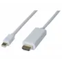 Hypertec 128418-HY Προσαρμογέας καλωδίου βίντεο 2 m Mini DisplayPort HDMI λευκό