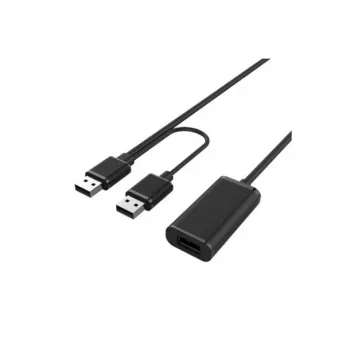 Hypertec 149221-HY Καλώδιο USB USB 2.0 20 m USB-A σε 2 x USB-A μαύρο