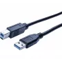 Hypertec 352468-HY Καλώδιο USB USB 3.2 Gen 1 (3.1 Gen 1) 3 m USB A USB B μαύρο
