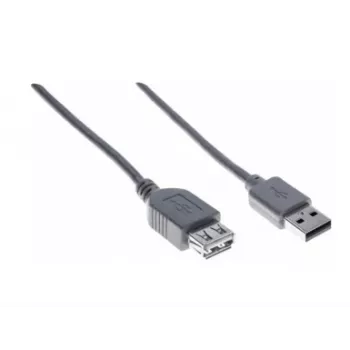 Hypertec 532411-HY Καλώδιο επέκτασης USB 2.0, 0,6 m, γκρι