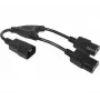 Hypertec 808430-HY καλώδιο τροφοδοσίας μαύρο 0,3 m υποδοχή C14 2 x υποδοχή C13