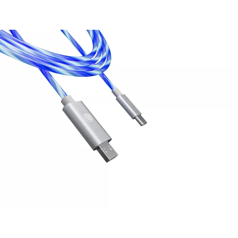 Oniverse Καλώδιο γρήγορης φόρτισης USB-C σε USB-C – 2 μέτρα – LED (Multiplattform)