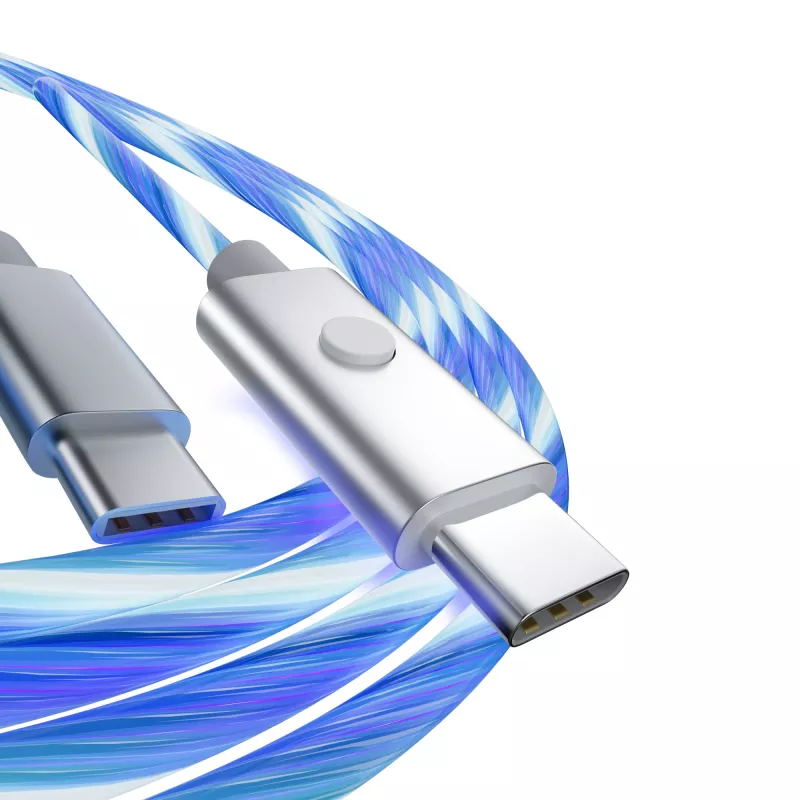 Oniverse Καλώδιο γρήγορης φόρτισης USB-C σε USB-C – 2 μέτρα – LED (Multiplattform)