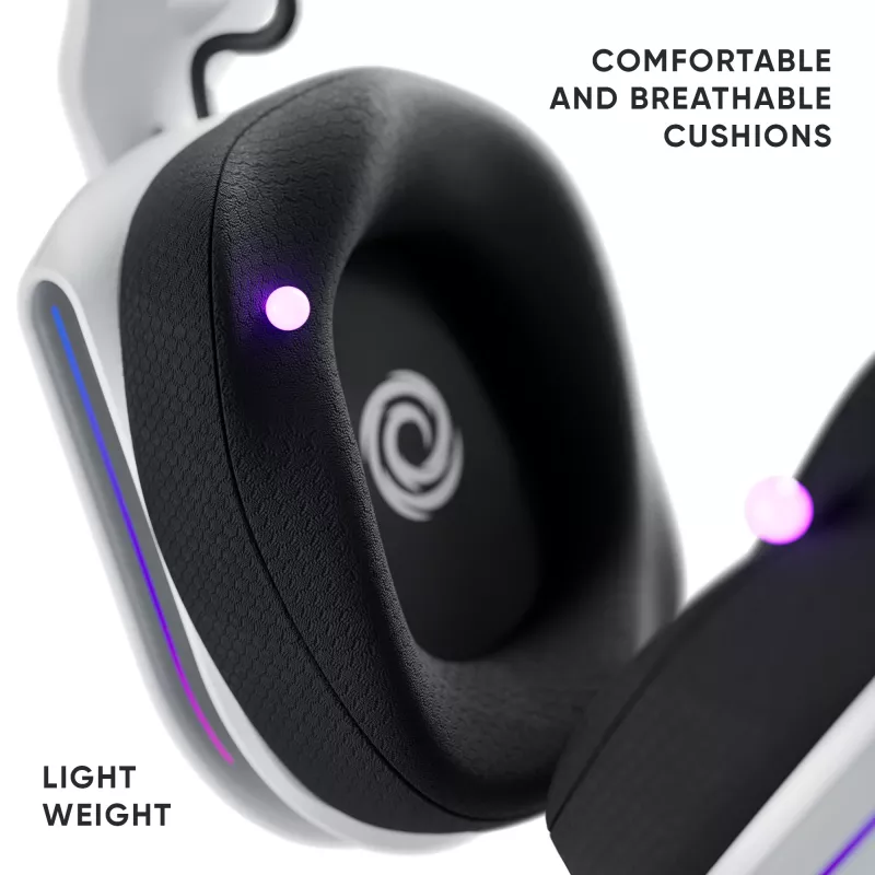 Oniverse Ασύρματο Gaming Headset Polaris - Celestial White (Πολλαπλών πλατφορμών)