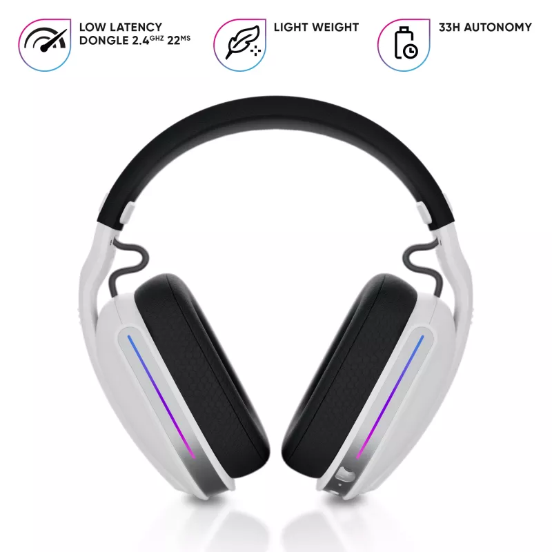 Oniverse Ασύρματο Gaming Headset Polaris - Celestial White (Πολλαπλών πλατφορμών)