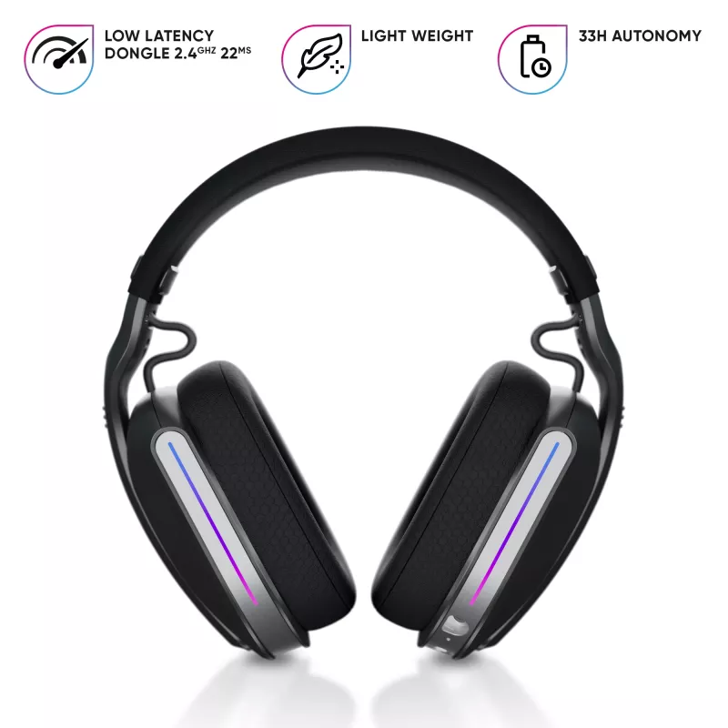 Oniverse Ασύρματο Gaming Headset Polaris - Eclipse Μαύρο (Multiplattform)