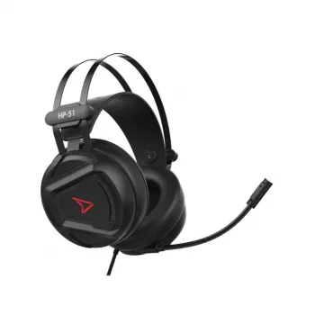 Steelplay Ενσύρματο 3D Headset - Hp51 - Μαύρο (Multi), Ενσύρματο, Gaming, 20 - 20000 Hz, 329 g, Headset, Μαύρο, Κόκκινο