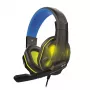 Steelplay HP47 Headset Ενσύρματο Head-Band Gaming Μαύρο, Κίτρινο