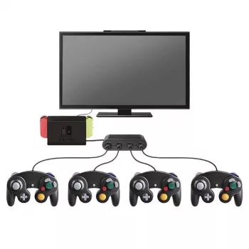 Steelplay Προσαρμογέας χειριστηρίων Gamecube® (Switch), Nintendo Switch, Προσαρμογέας, Μαύρο, USB, Ενσύρματο, 1 τεμ.