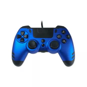 Lexip Metaltech - Ενσύρματο χειριστήριο - Saphirblau (Πολύχρωμο), Gamepad, PC, PlayStation 4, D-Pad, Πλήκτρο Home, Πλήκτρο Options, Πλήκτρο Share, Αναλογικό / Ψηφιακό, Πολύχρωμο, Ενσύρματο
