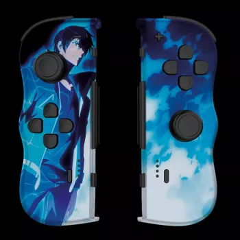Lexip X CRUNCHYROLL - SUNG JIN-WOO TWIN PADS WL, Gamepad, Nintendo Switch 2, Σταυρός κατεύθυνσης, Πλήκτρα κατεύθυνσης, Αναλογικό / Ψηφιακό, Ασύρματο, Μπλε, Λευκό