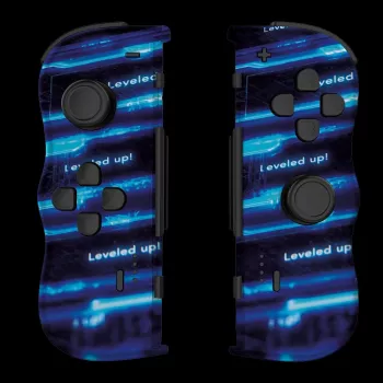 Lexip X CRUNCHYROLL - LEVEL UP WL TWIN PADS, Gamepad, Nintendo Switch 2, D-pad, Πλήκτρα κατεύθυνσης, Αναλογικό / Ψηφιακό, Ασύρματο, Μαύρο, Μπλε