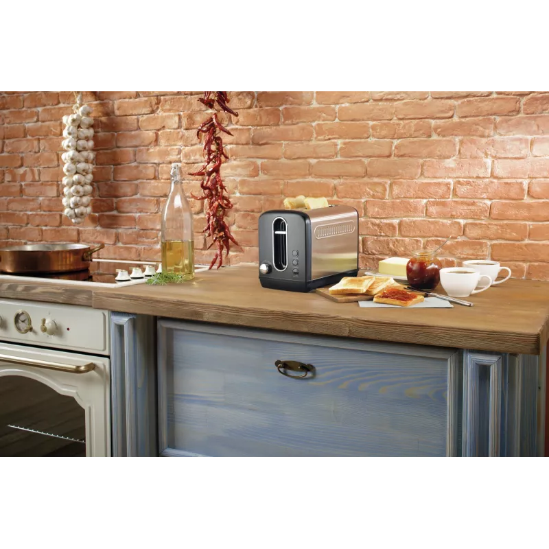 Gorenje T1100CLBK 6 2 φέτες 1100 W μαύρο