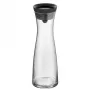 WMF Basic κανάτα νερού 1,0 μαύρο, κανάτα, 1 L, μαύρο, διαφανές, γυαλί, στρογγυλή, Köhler & Wilms