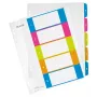 Leitz Διαχωριστικά Printable PP A4+ 1-5 WOW, Αριθμητικό ευρετήριο, Πολυπροπυλένιο (PP), A4 Maxi, 245 mm, 305 mm