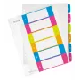 Leitz Διαχωριστικά Printable PP A4+ 1-6 WOW, Αριθμητικό ευρετήριο, Πολυπροπυλένιο (PP), Πολύχρωμο, Κατακόρυφο, A4 Maxi, 0,3 mm
