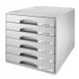 Leitz Schubladenschrank Plus 6 συρτάρια, 6 συρτάρι(α), Πλαστικό, Γκρι, 287 x 363 x 270 mm