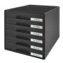 Leitz Schubladenschrank Plus 6 συρτάρια, 6 συρτάρια, Πλαστικό, Μαύρο, 287 x 363 x 270 mm
