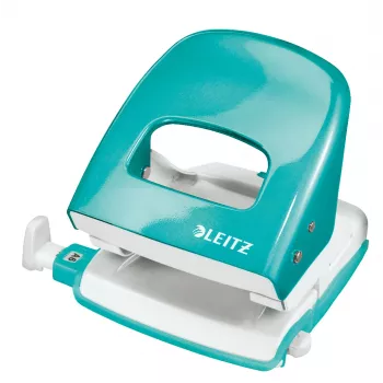 Leitz NeXXt Locher WOW 5008 μέταλλο 2 οπών / 30 φύλλα, 30 φύλλα, μπλε, λευκό, μέταλλο, 8 cm, 5,5 mm, A6