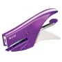 Leitz WOW συρραπτικό, 15 φύλλα, βιολετί, P2, Νο. 10, 80 g/m², 4,95 cm, πίσω