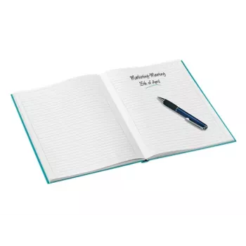 Leitz Notizbuch WOW A4 με γραμμές με σκληρό εξώφυλλο 90 g/80 φύλλα, μοτίβο, μπλε, A4, 80 φύλλα, 80 g/m², χαρτί με γραμμές