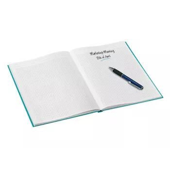 Leitz Notizbuch WOW A4 καρό με σκληρό εξώφυλλο 90g/80 φύλλα, μοτίβο, μπλε, A4, 80 φύλλα, 80 g/m², καρό χαρτί