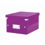 Leitz Click & Store WOW μικρό κουτί αποθήκευσης, μωβ, χαρτόνι, 540 g