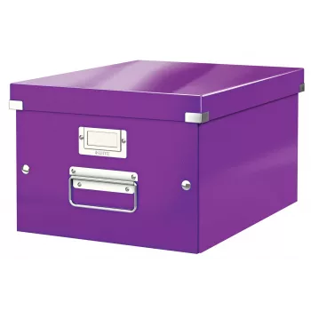 Leitz Click & Store WOW Medium Storage Box, μωβ, χαρτόνι, 16,7 L, 281 mm, 200 mm, 265 x 335 x 188 mm