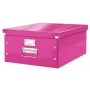 Leitz Click & Store WOW μεγάλο κουτί αποθήκευσης, ροζ, χαρτόνι, νικέλιο, 369 mm, 482 mm, 200 mm