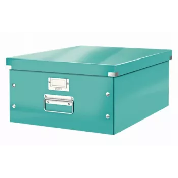 Leitz Click & Store WOW μεγάλο κουτί αποθήκευσης, τυρκουάζ, χαρτόνι, 29,6 L, 1,28 kg, 1 τεμ.
