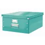 Leitz Click & Store WOW μεγάλο κουτί αποθήκευσης, τυρκουάζ, χαρτόνι, 29,6 L, 1,28 kg, 1 τεμ.